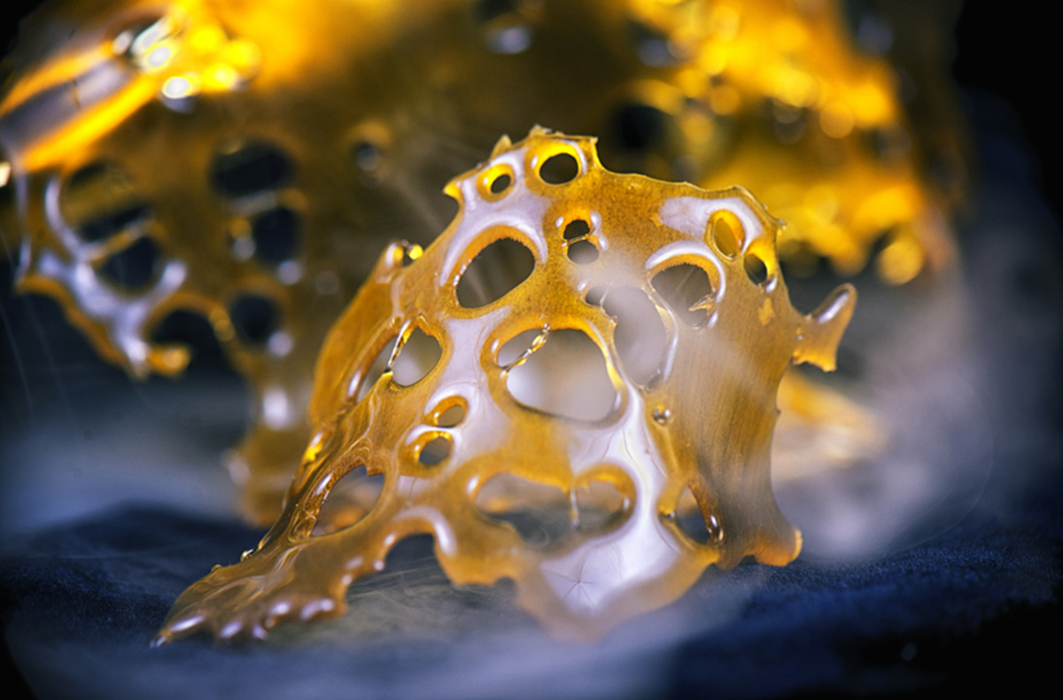 Image of rosin, a solid form of resin made through extraction from cannabis