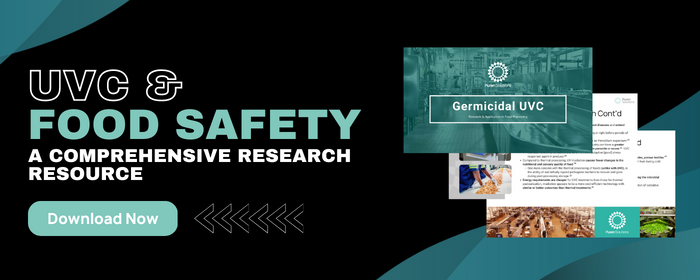 UVC light for food safety research resource, click to download
